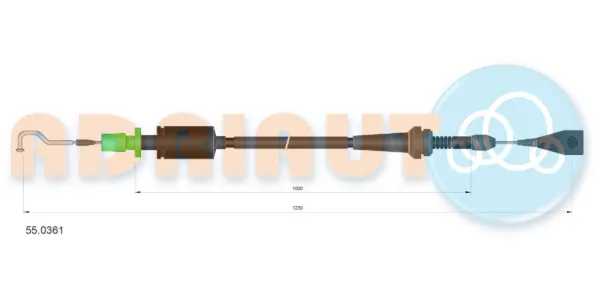 Трос газу 550361 Adriauto