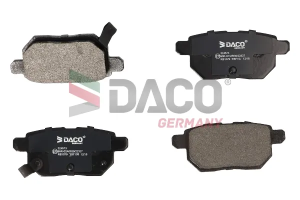 Задні гальмівні колодки 324573 Daco