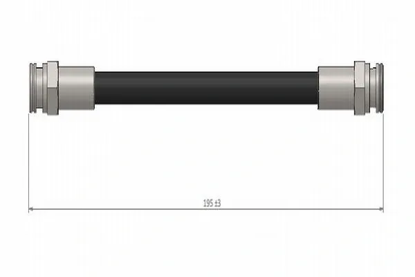 Шланг гальмівний передній, правий C900508A Cavo
