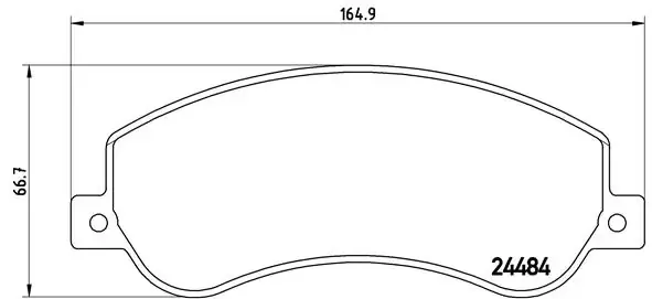 Передні тормозні колодки P24064 Brembo