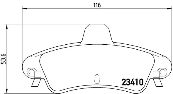 Задні гальмівні колодки P24070 Brembo