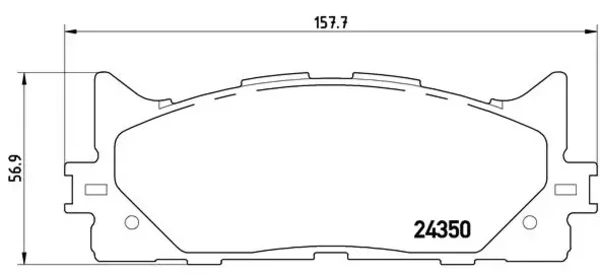 Передні тормозні колодки P83117X Brembo