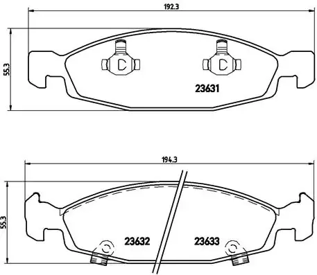 Передні тормозні колодки P37005 Brembo