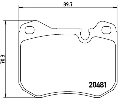 Передні тормозні колодки P65002 Brembo