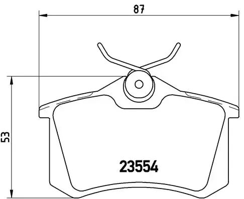 Задні гальмівні колодки P85017 Brembo