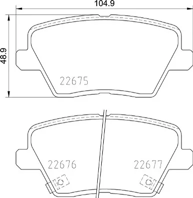 Задні гальмівні колодки P30109 Brembo