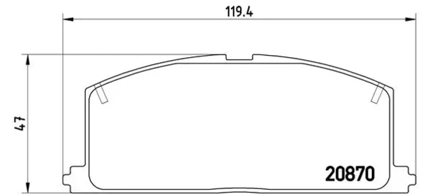 Передні тормозні колодки P83011 Brembo