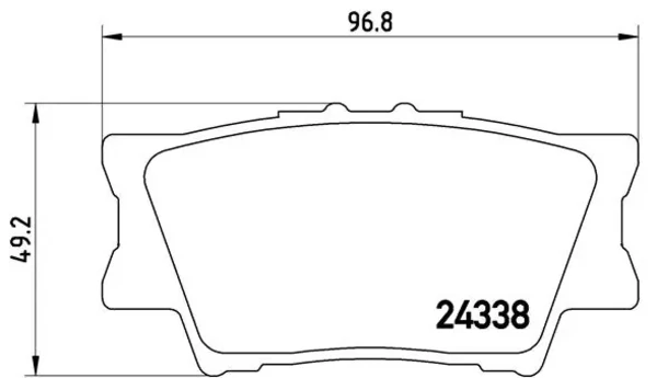 Задні гальмівні колодки P83089 Brembo