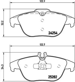 Задні гальмівні колодки P50104 Brembo