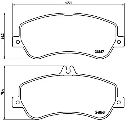 Передні тормозні колодки P50086 Brembo