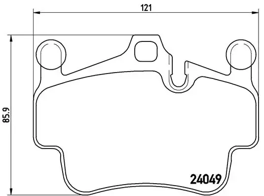Передні тормозні колодки P65015 Brembo