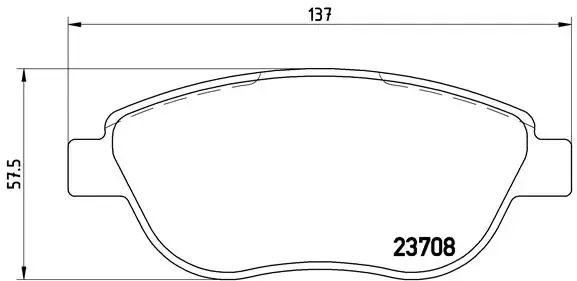 Передні тормозні колодки P23119 Brembo