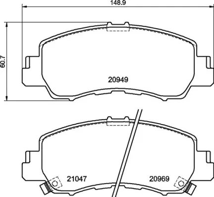 Передні тормозні колодки P54061 Brembo