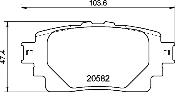 Задні гальмівні колодки P83174 Brembo