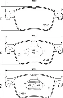 Передні тормозні колодки P24234 Brembo
