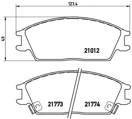 Передні тормозні колодки P30024 Brembo