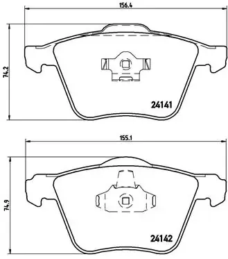 Передні тормозні колодки P86018 Brembo