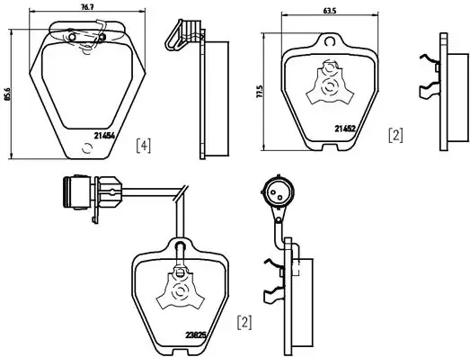 Передні тормозні колодки P85038 Brembo