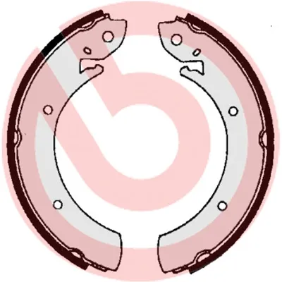 Колодки гальмові задні, барабанні S68516 Brembo