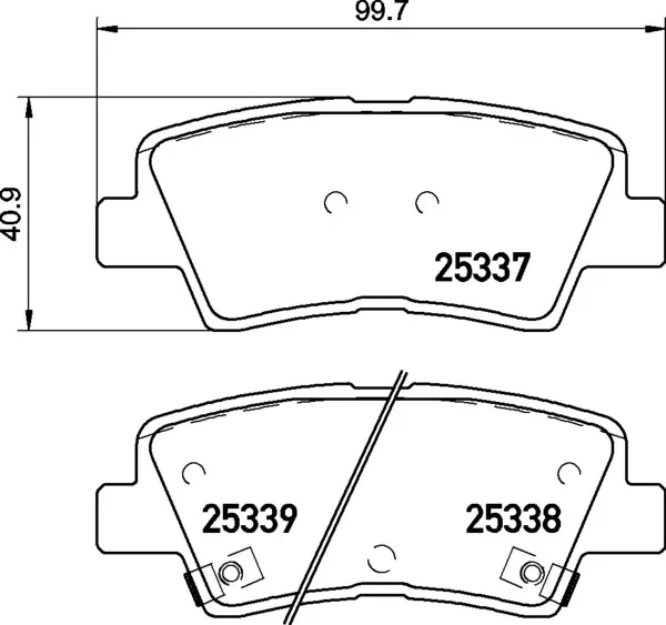Задні гальмівні колодки P30094 Brembo