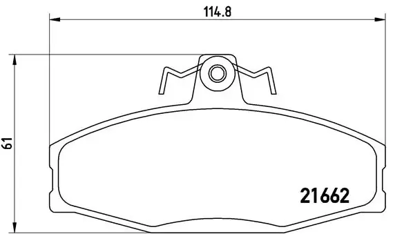 Передні тормозні колодки P85022 Brembo