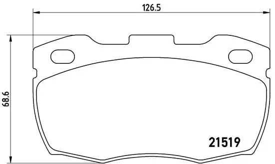Передні тормозні колодки P44005 Brembo