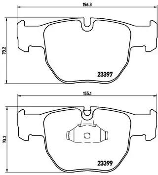 Передні тормозні колодки P44012 Brembo