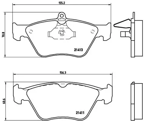 Передні тормозні колодки P59019 Brembo