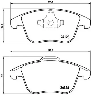 Передні тормозні колодки P44020 Brembo