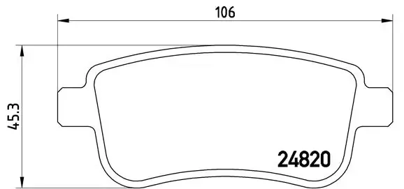 Задні гальмівні колодки P68054 Brembo