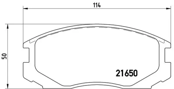 Передні тормозні колодки P54015 Brembo