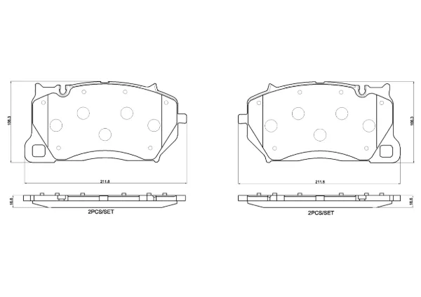 Передні тормозні колодки P65057 Brembo