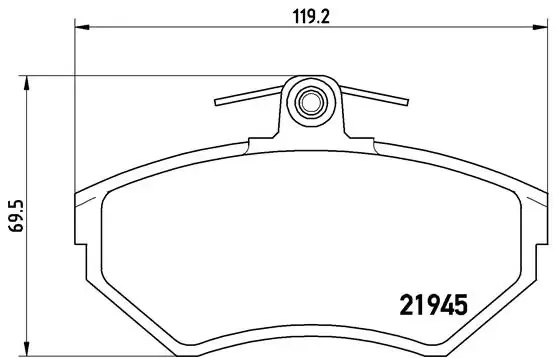 Передні тормозні колодки P85032 Brembo