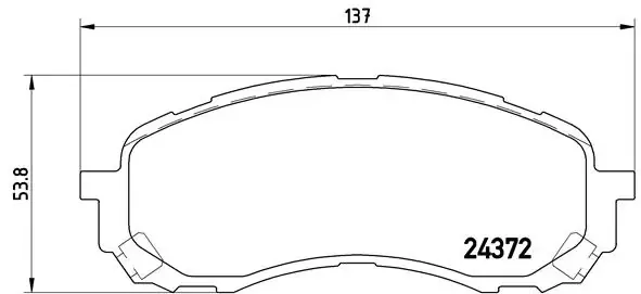 Передні тормозні колодки P78015 Brembo