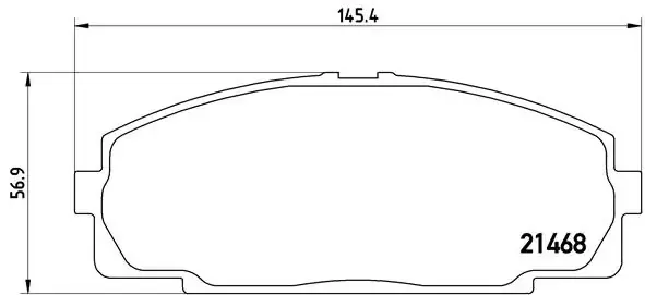 Передні тормозні колодки P83092 Brembo