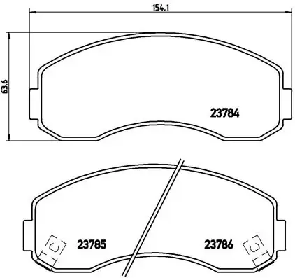 Передні тормозні колодки P99003 Brembo