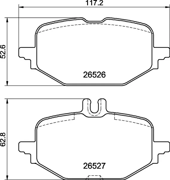 Задні гальмівні колодки P50172 Brembo