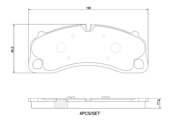 Передні тормозні колодки P65048 Brembo