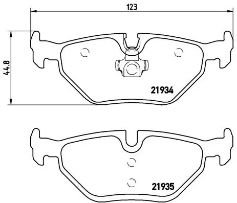 Задні гальмівні колодки P71006 Brembo