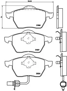 Передні тормозні колодки P85060 Brembo