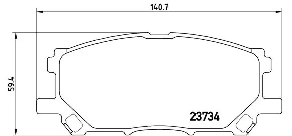 Передні тормозні колодки P83067 Brembo