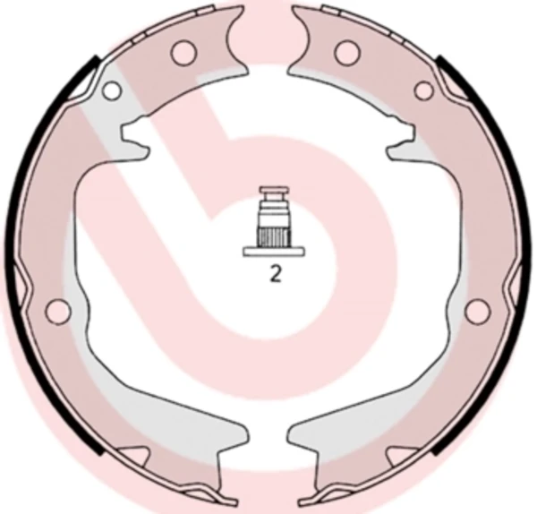 Колодки гальмові задні, барабанні S54519 Brembo