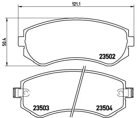 Передні тормозні колодки P56039 Brembo