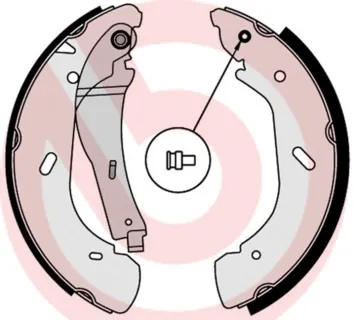 Колодки гальмові задні, барабанні S56513 Brembo