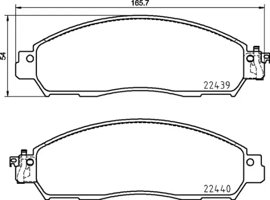Передні тормозні колодки P56120 Brembo
