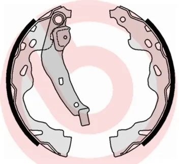 Колодки гальмові задні, барабанні S83509 Brembo