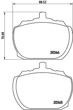 Передні тормозні колодки P24004 Brembo