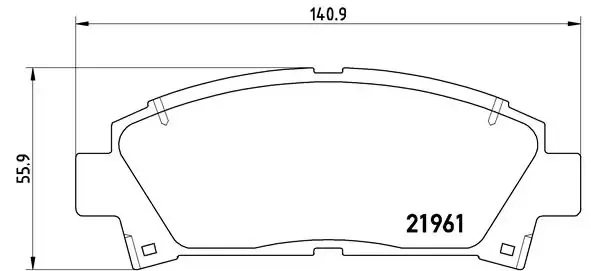 Передні тормозні колодки P83028 Brembo
