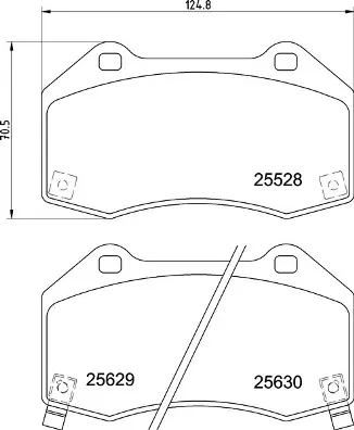 Передні тормозні колодки P59094 Brembo
