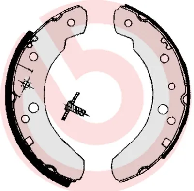 Колодки гальмові задні, барабанні S24537 Brembo